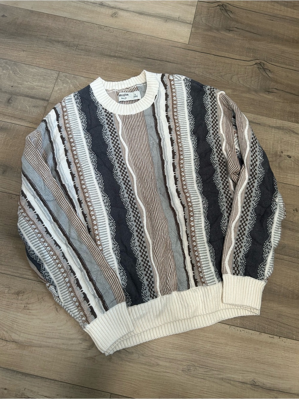 Hollister Coogi Style 3d Sweater